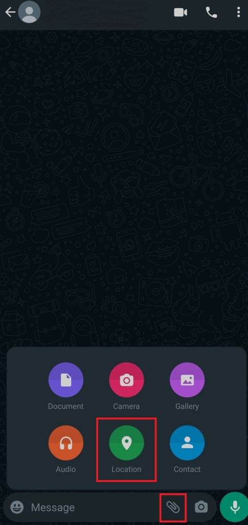 compartir ubicación en WhatsApp