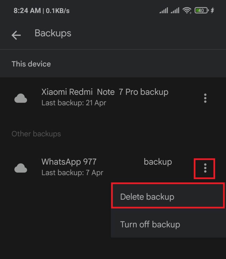 Copia de seguridad de WhatsApp en Google Drive