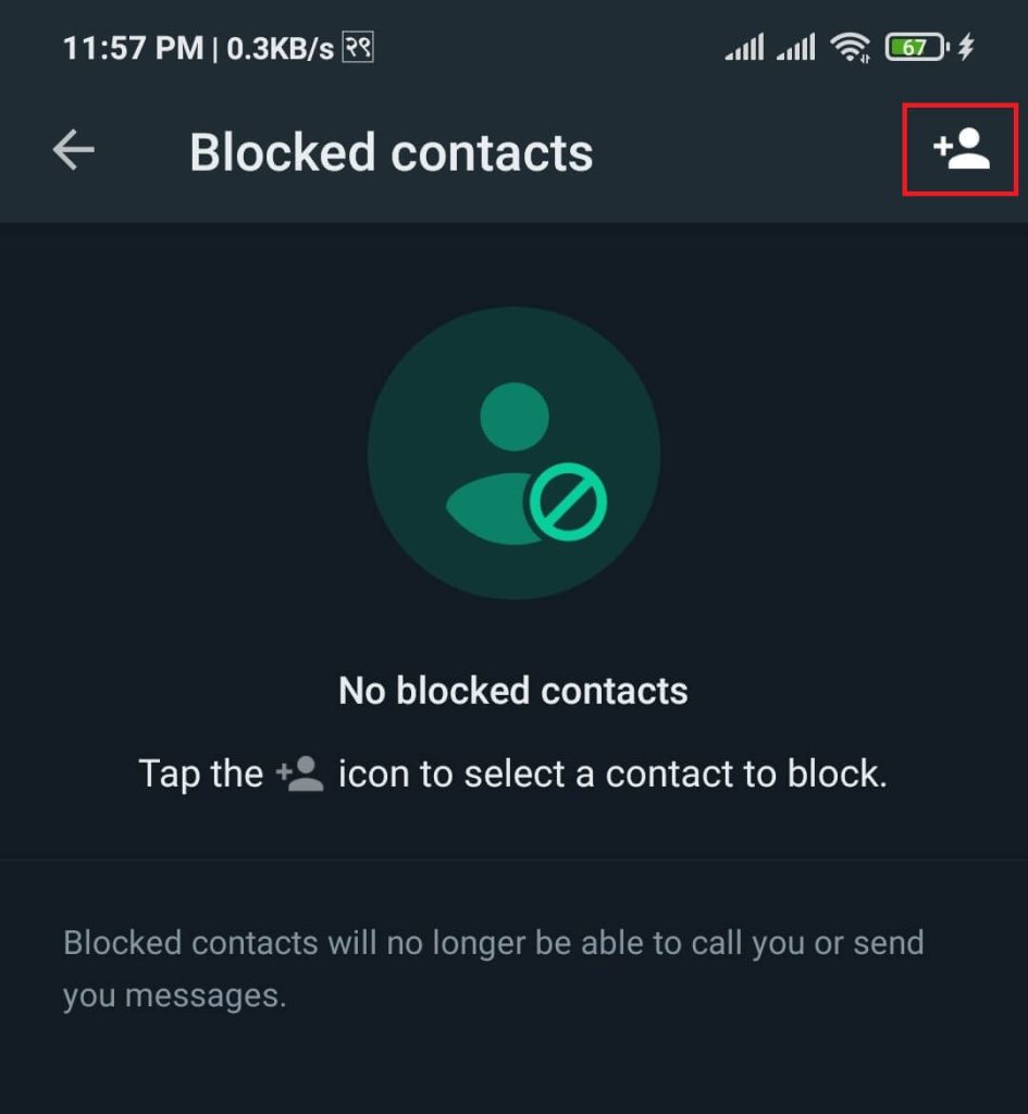 Agregar un contacto a la lista de bloqueo en Android