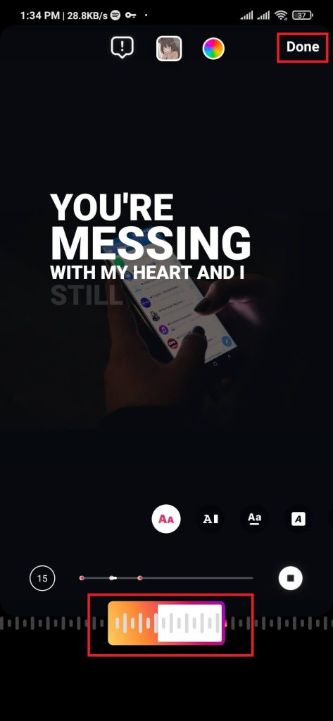 Descargar historias musicales en instagram.