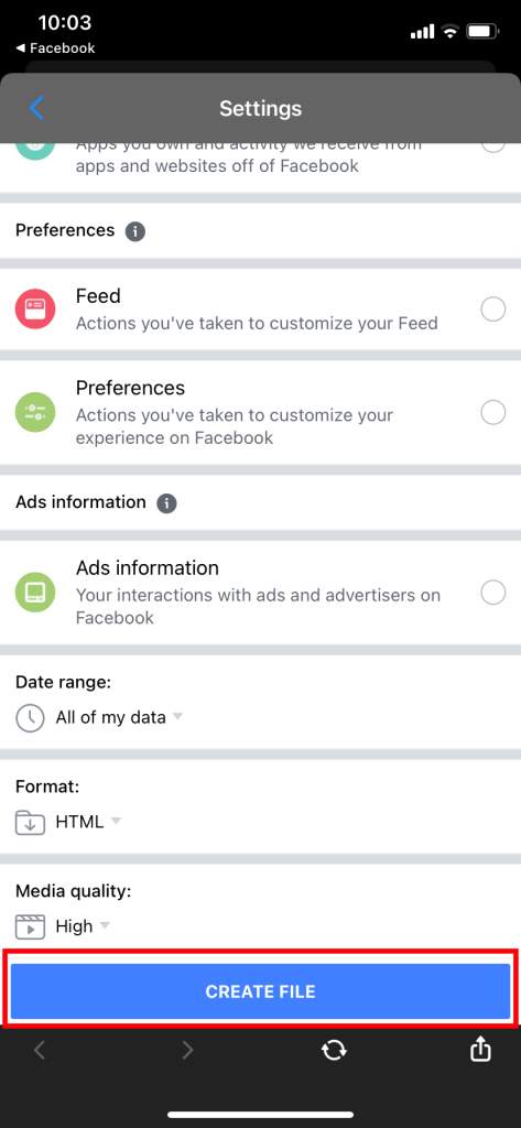 Crea un archivo para ver los mensajes no enviados en Messenger