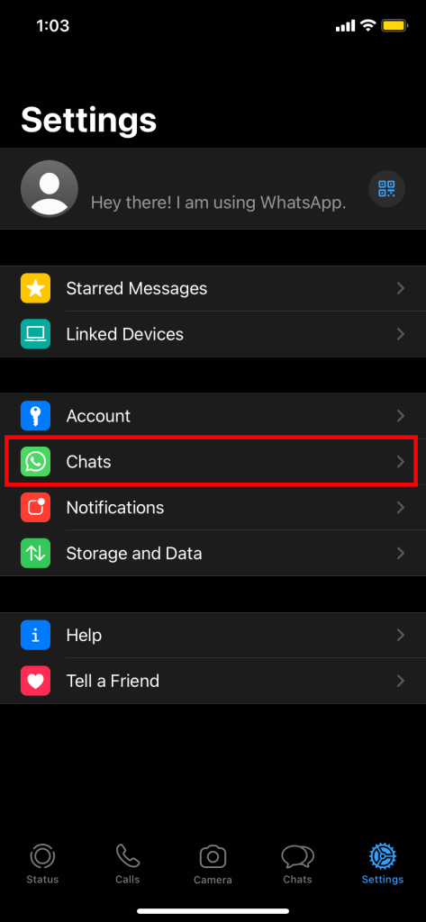 una selección de chats en WhatsApp