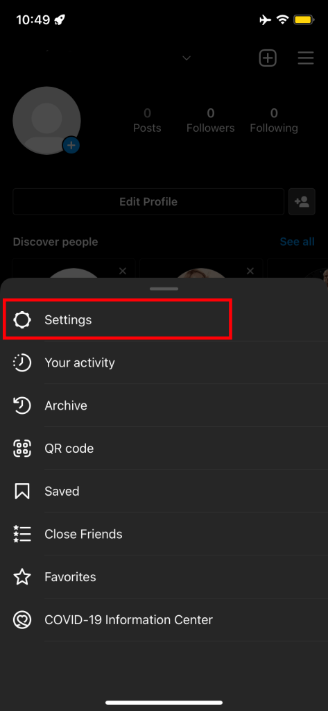 Elección de la configuración de IG
