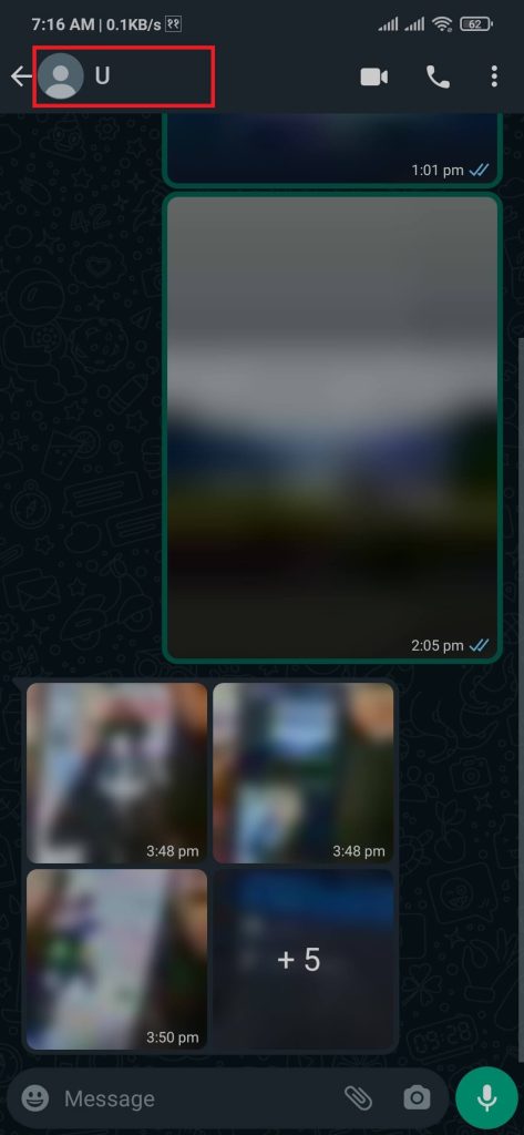 El último estado visto del usuario sospechoso