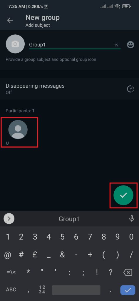 Adición de participantes al grupo de WhatsApp