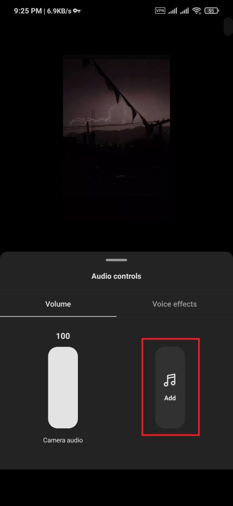 Agregar una selección de música en Instagram
