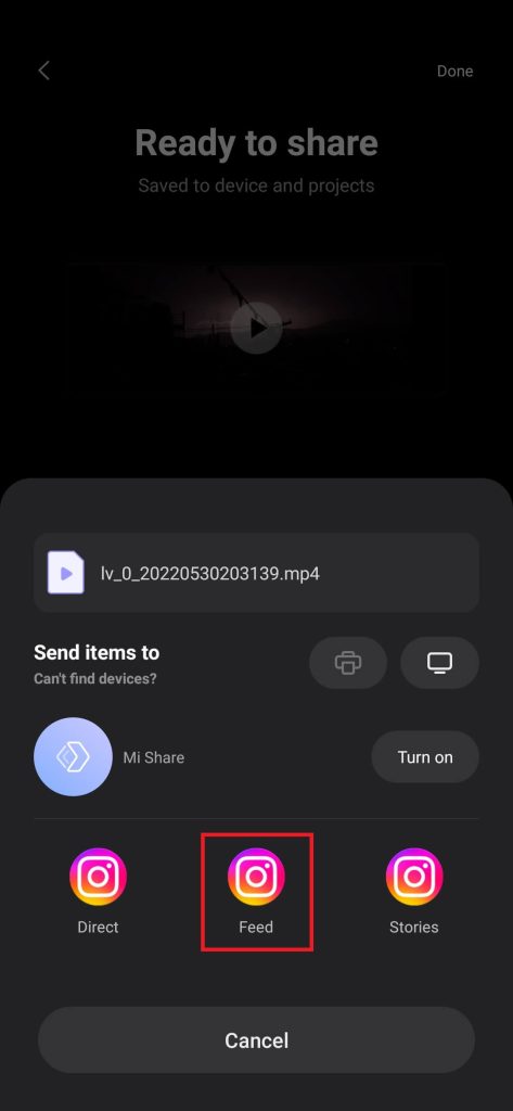 Agregar música al feed de Instagram