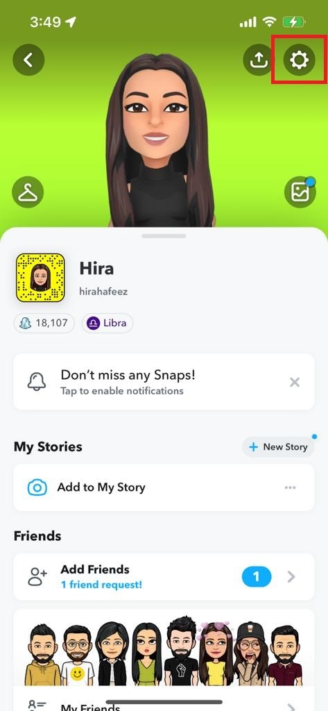 Cómo activar el modo oscuro en Snapchat en IOS