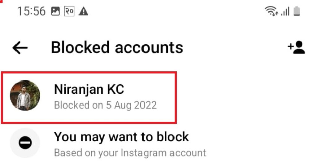 Desbloquear a alguien en Messenger