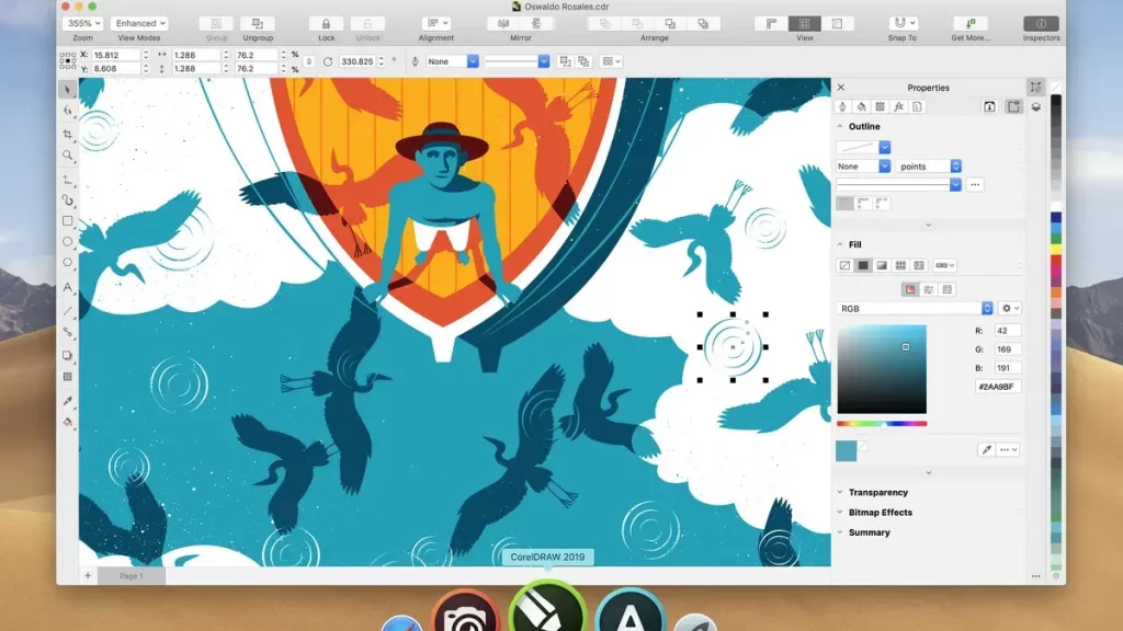 Imagen de la aplicación Corel Draw