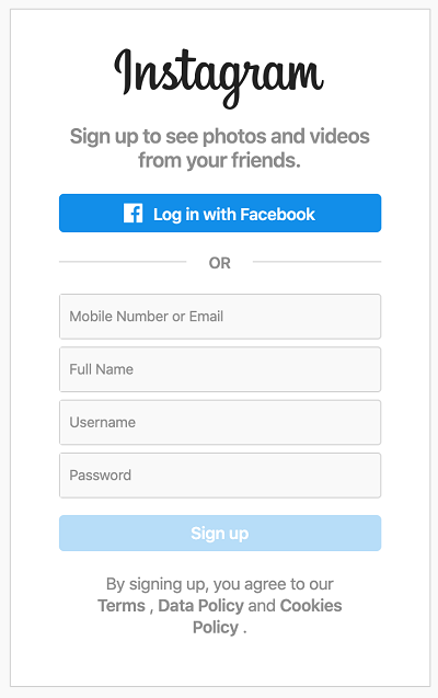 Instagram no pudo cargar la actividad
