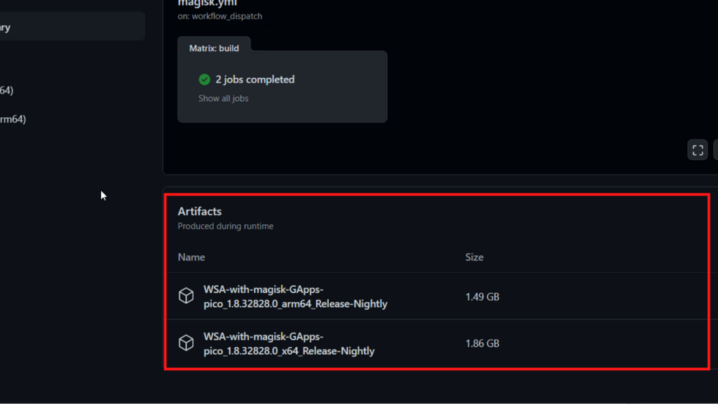 Descargue el paquete de subsistema integrado de Windows Android