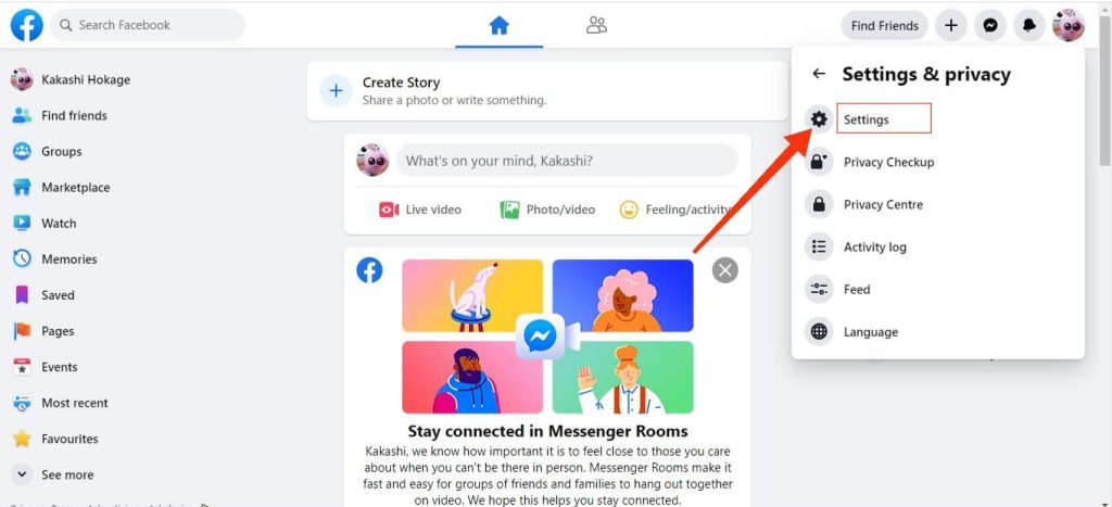 Configuración de FB