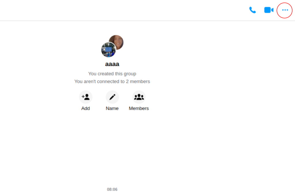 Agregar y eliminar miembros en el grupo de mensajería en la computadora