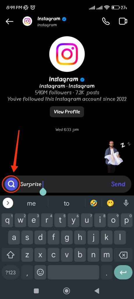 enviar un mensaje de regalo de instagram