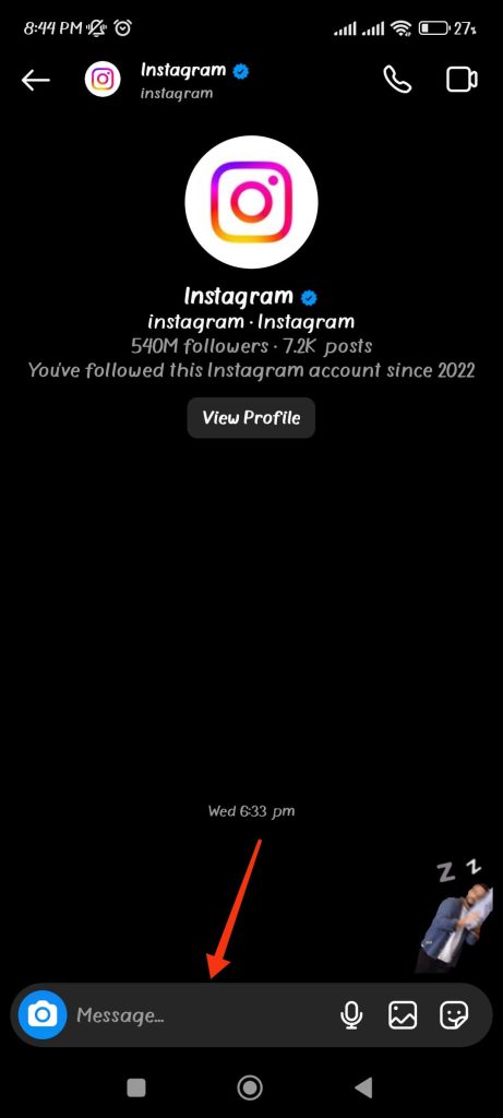 enviar un mensaje de regalo de instagram