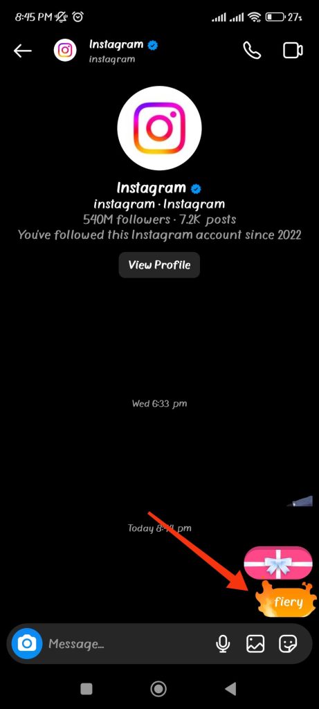 efecto de fuego de instagram