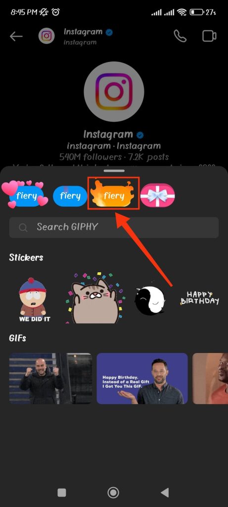 efecto de fuego de instagram