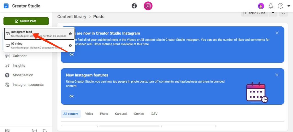 estudio de creación de feeds de instagram