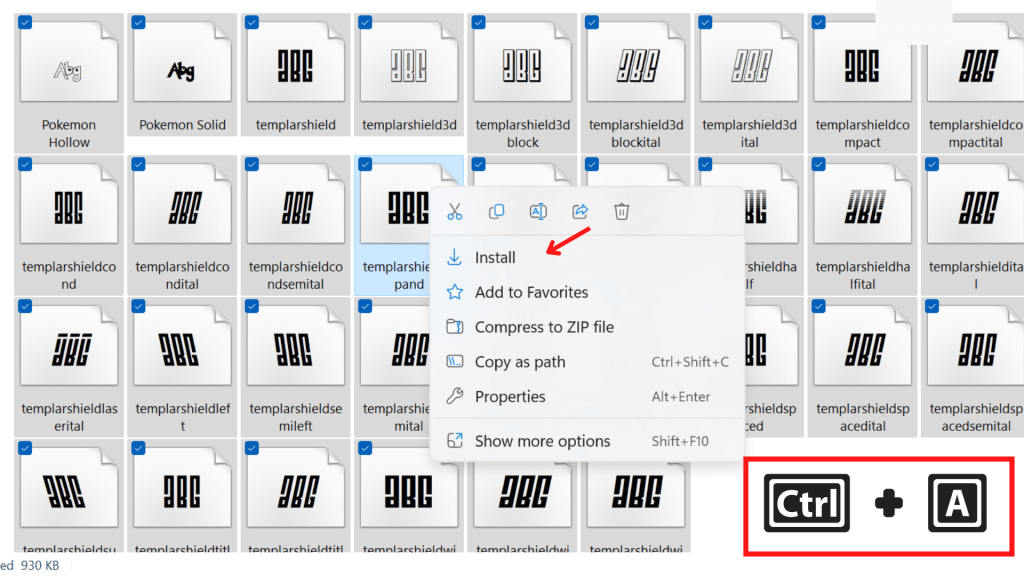 Seleccionar e instalar varios archivos