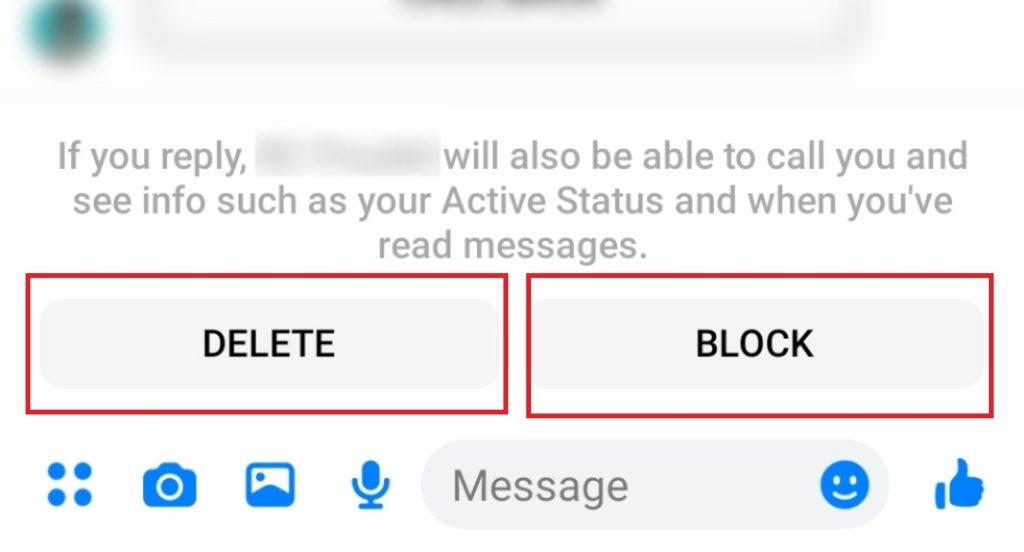 Encuentra una solicitud de mensaje de Messenger en el teléfono