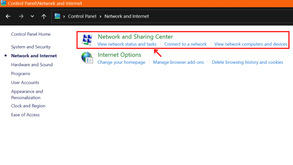 Método para verificar la contraseña de WiFi en Windows 11 usando el panel de control