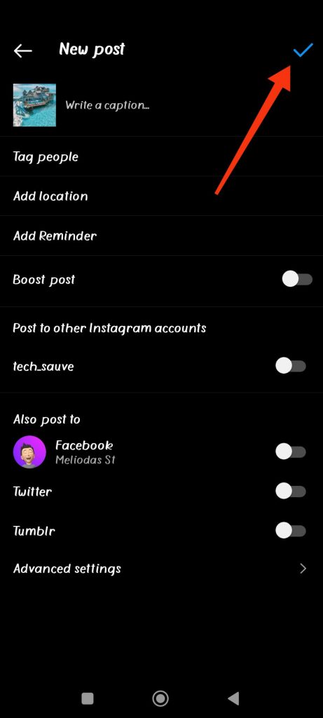 Publica tu contenido en IG