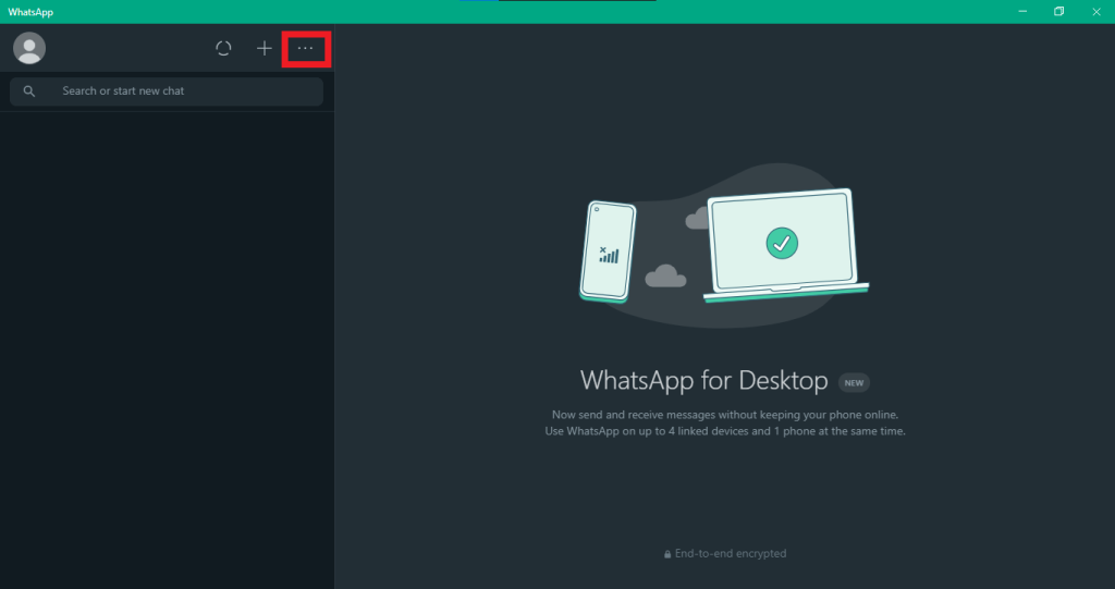 aplicación de escritorio whatsapp