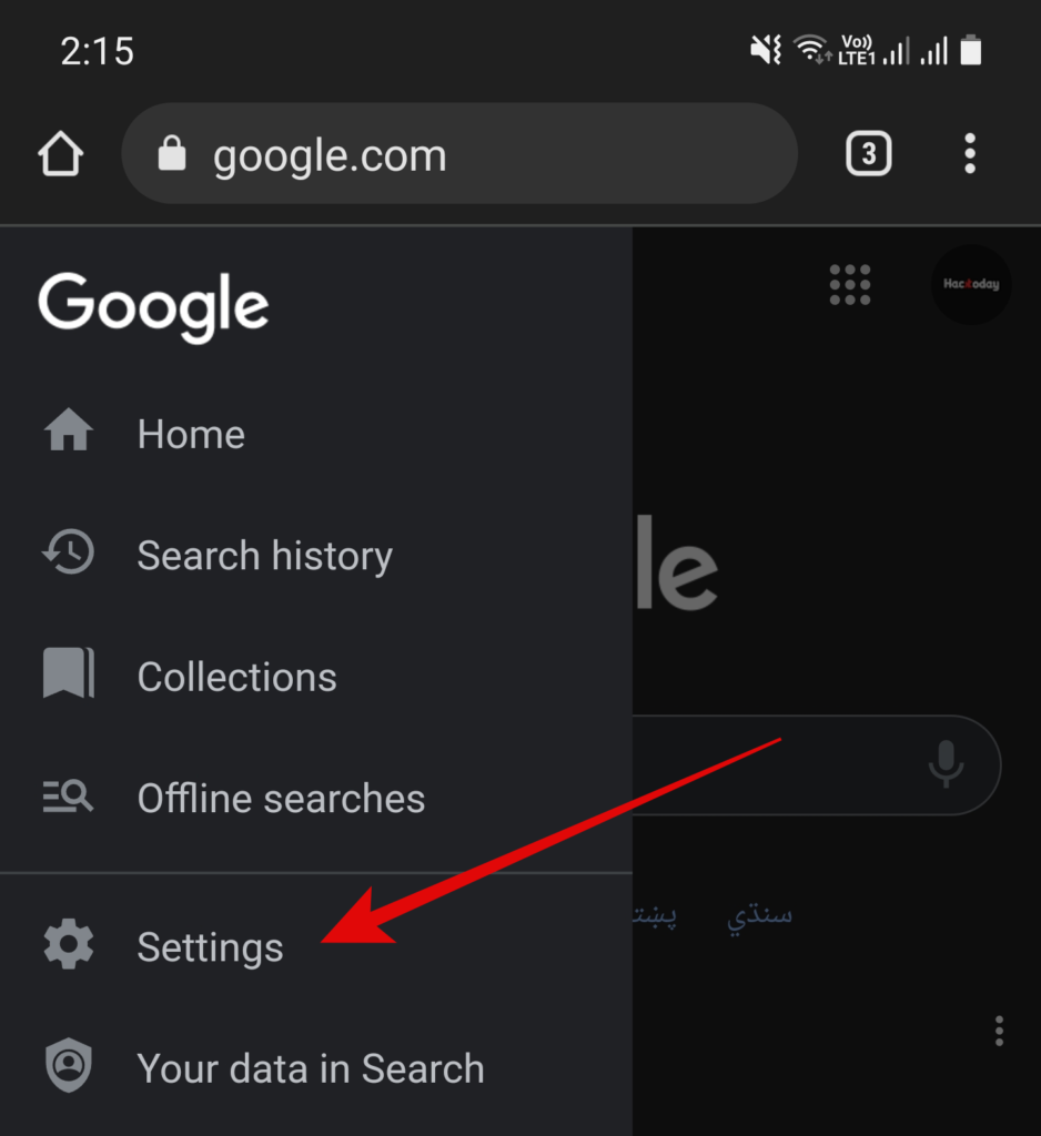 como desactivar el modo oscuro en google