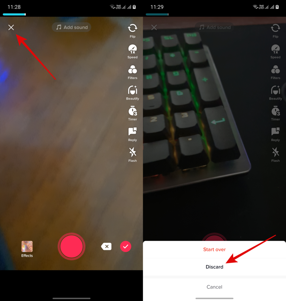 Grabación de pantalla TikTok