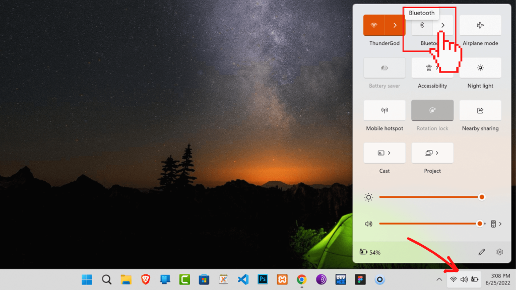 Encienda Bluetooth en una PC con Windows 11 desde el Centro de actividades