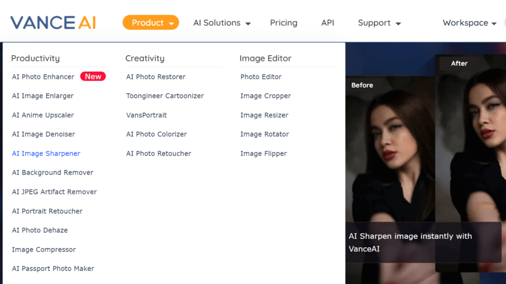 Desbloquee imágenes o fotos gratis con Vance AI