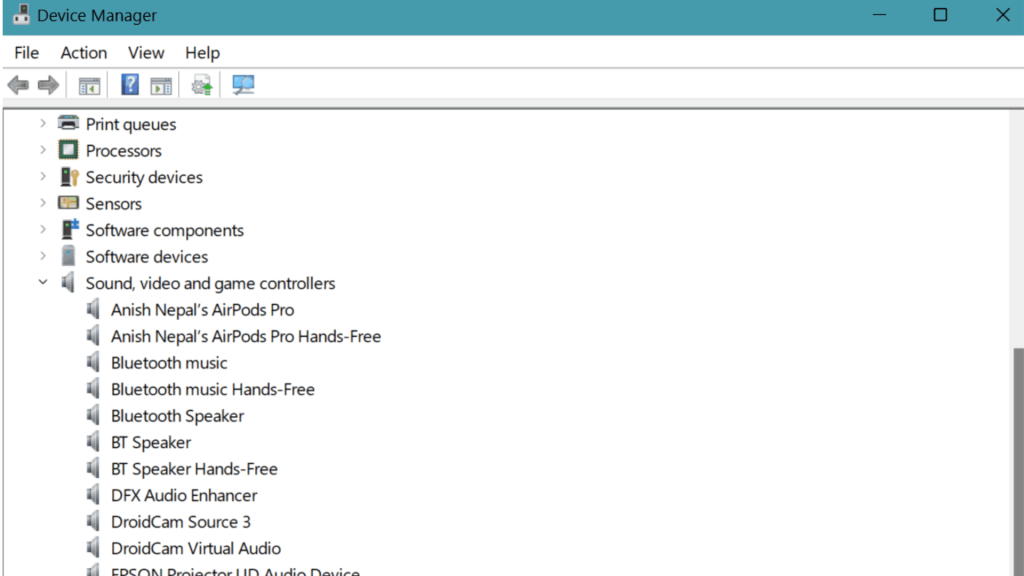 Desinstalar controladores de audio