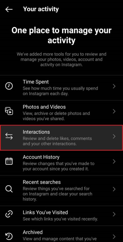 Ver publicaciones que te han gustado en Instagram