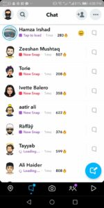 Desbloquear personas en Snapchat