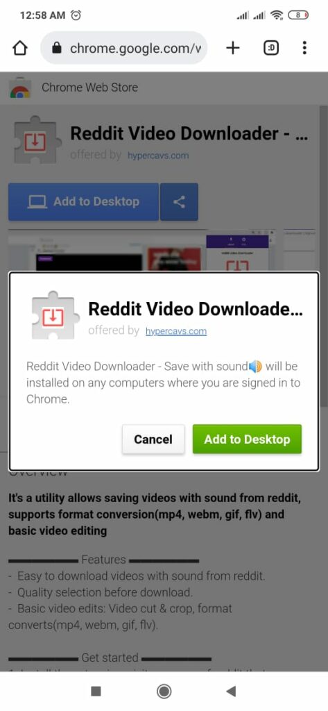 Descargar bot para video reddit