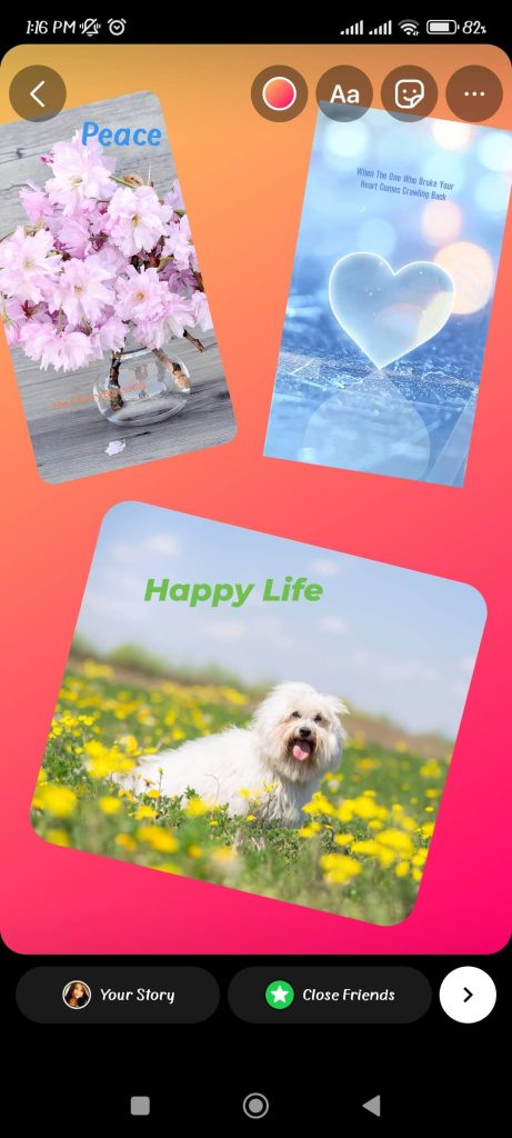 pegatina multi foto instagram
