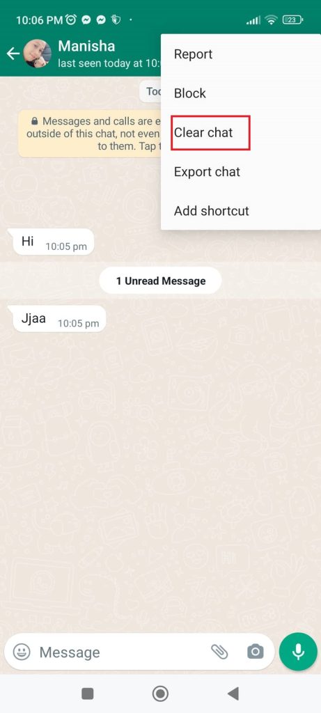 Borrar WhatsApp