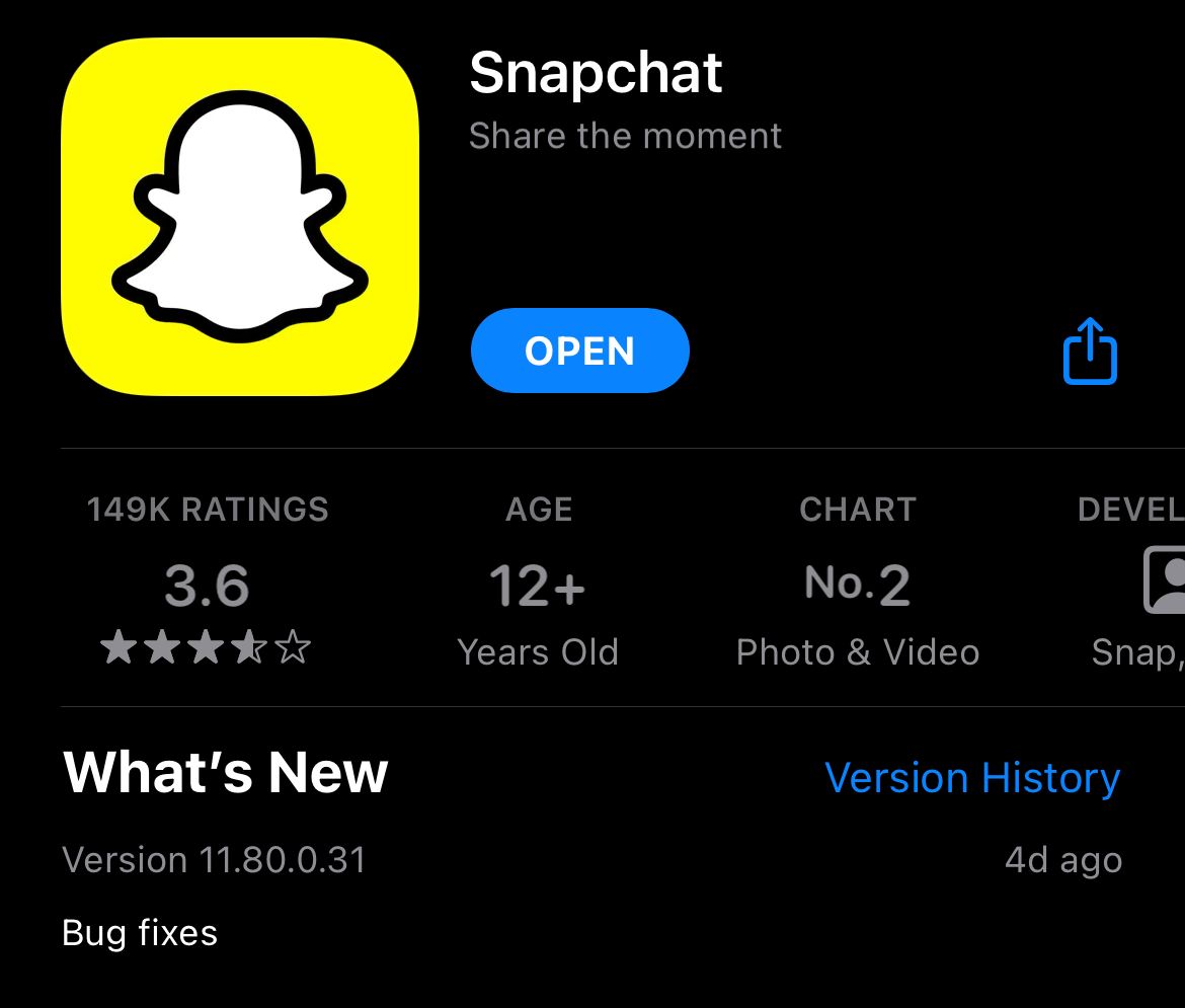 Descargar snapchat actualizado