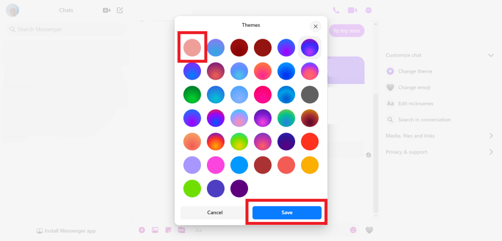 cambiar el color del chat chat