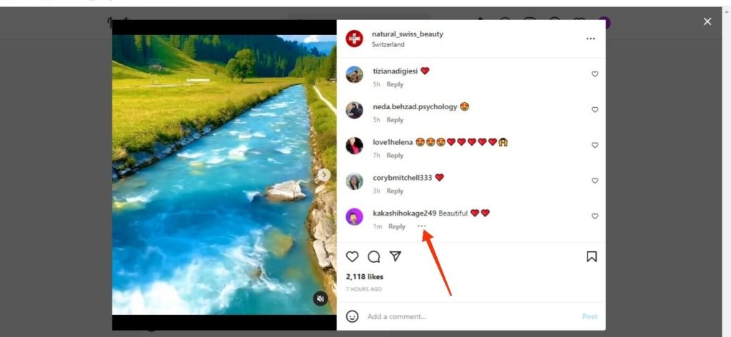 comentarios en instagram