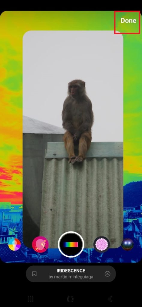 cambiar el color de fondo de una historia de Instagram