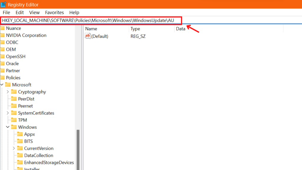 Imagen que muestra cómo pausar las actualizaciones de Windows 11 y editar el registro