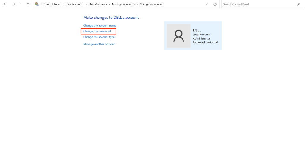 cambiar contraseña windows 11