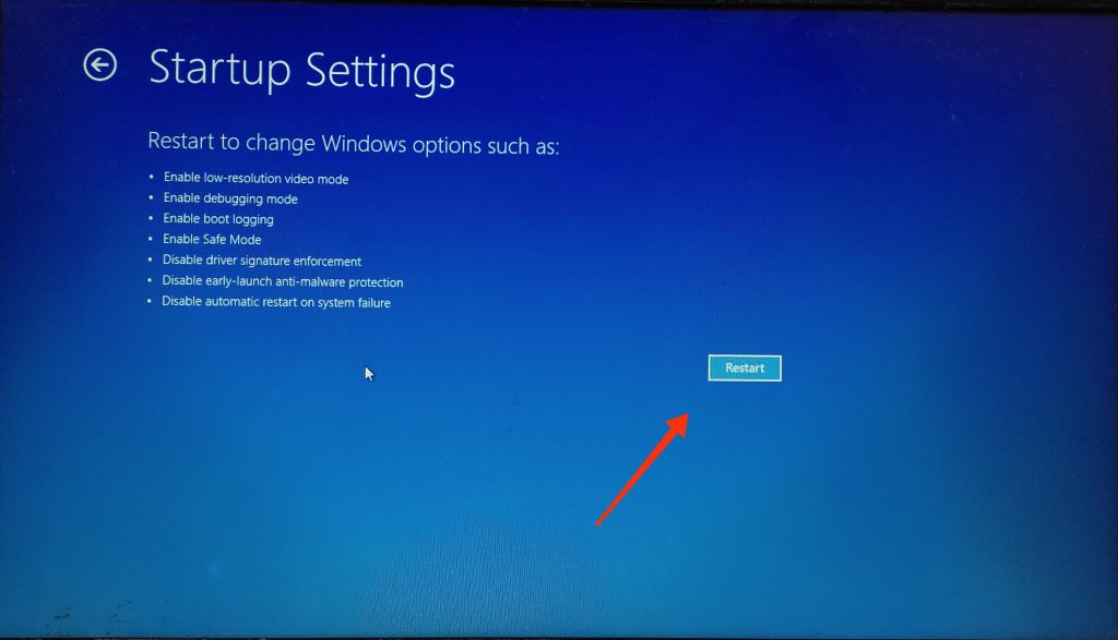 Reiniciar Windows 11