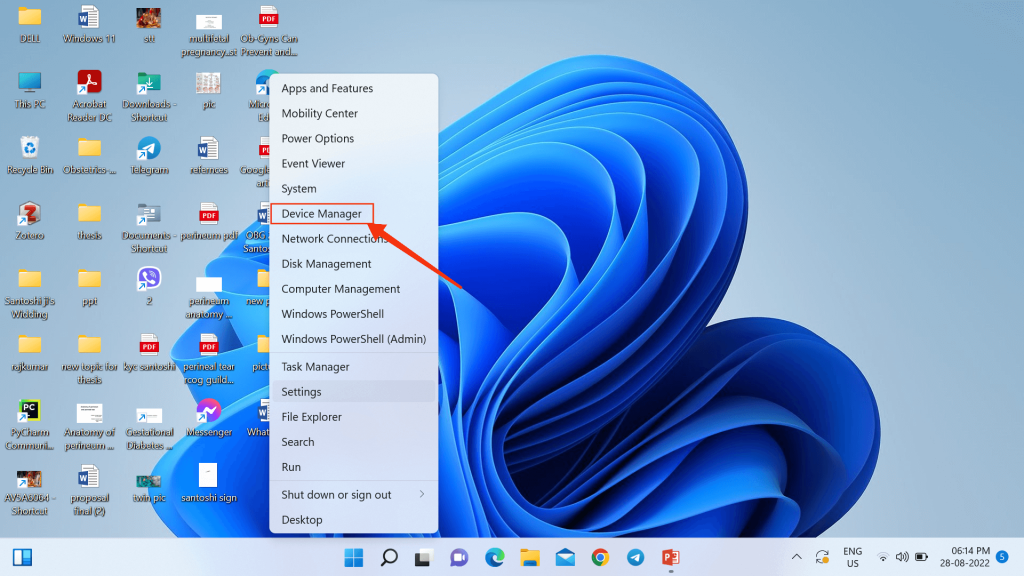 administrador de dispositivos win11