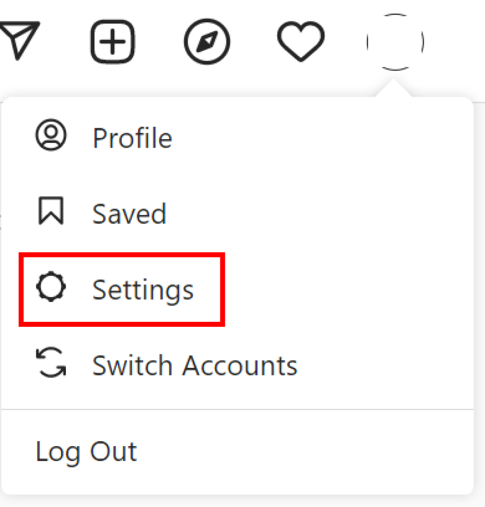 configuración de perfil de instagram 