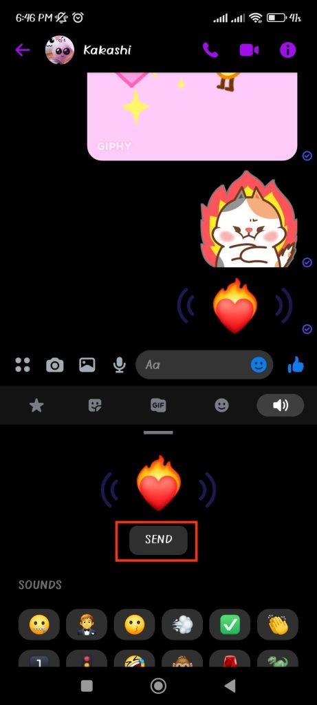 emoji de sonido 