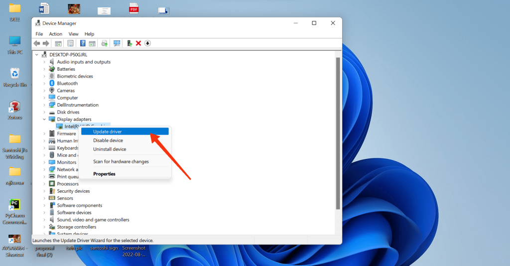 actualizar controlador windows 11